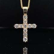 Diamond Gold Cross Pendant