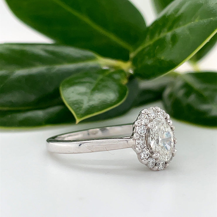 English Vintage .30 Carat Diamond Solitaire Engagement Ring